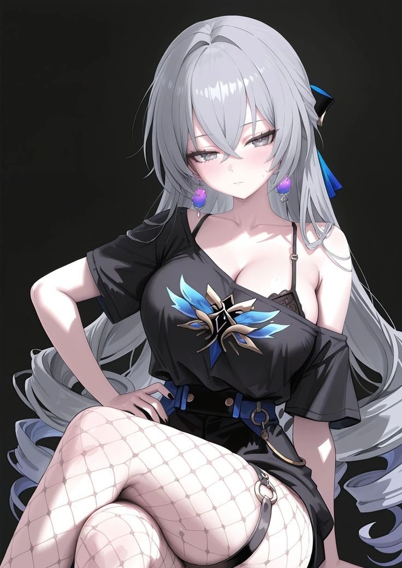 Hình ảnh gái anime mlem với thần thái đầy thu hút