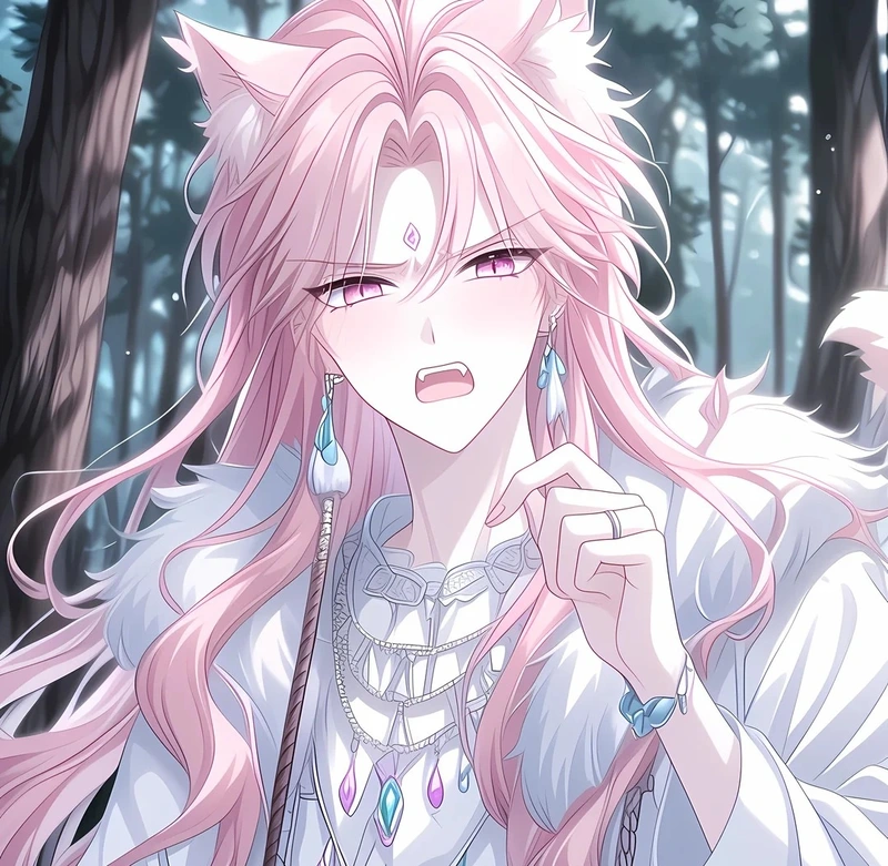 Hình ảnh hồ ly anime cùng đôi mắt sắc sảo cuốn hút