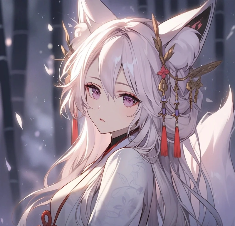 Hồ ly cổ phong cùng visual anime đầy huyền ảo