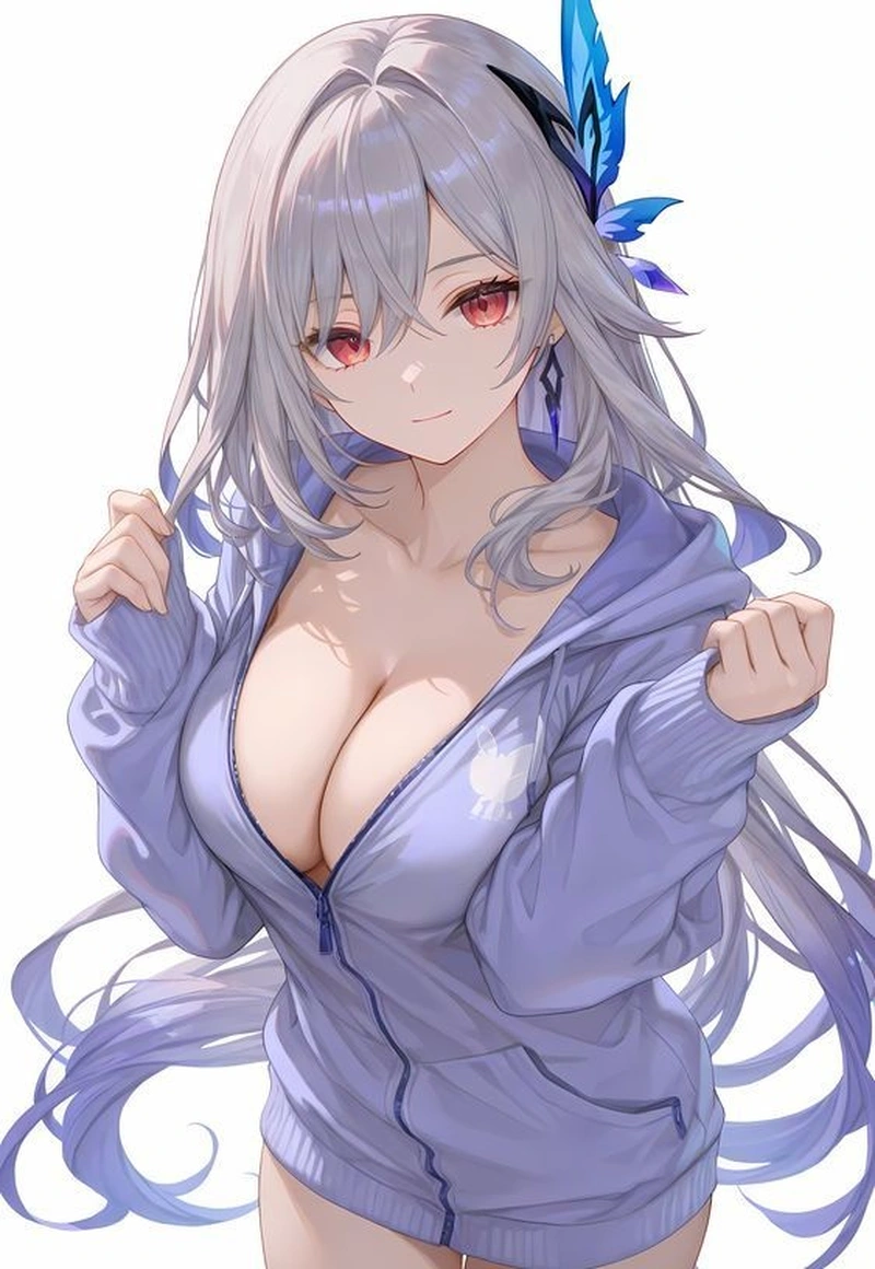 Mái tóc dài quyến rũ của gái anime mlem anime
