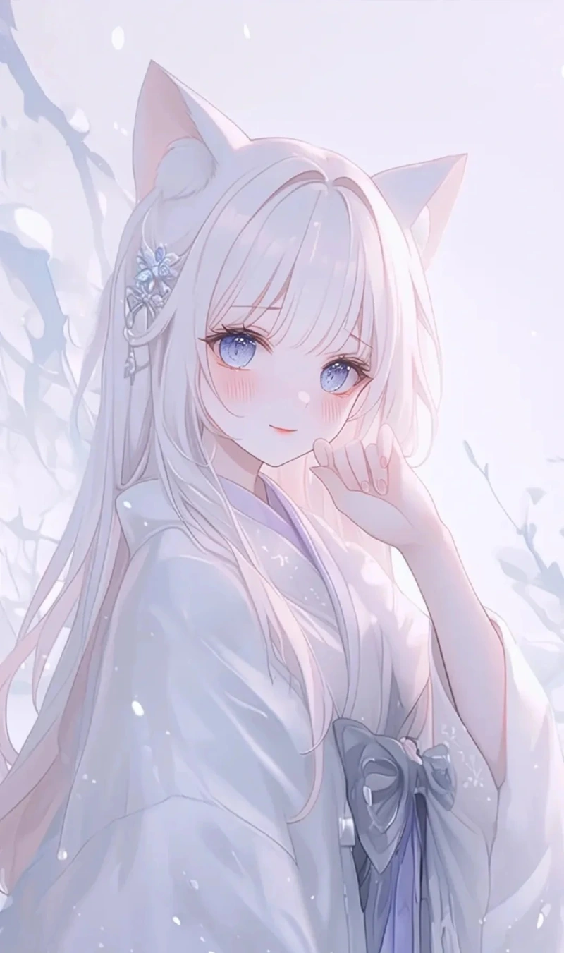 Mỹ nhân hồ ly trong ảnh anime cổ phong đẹp mắt
