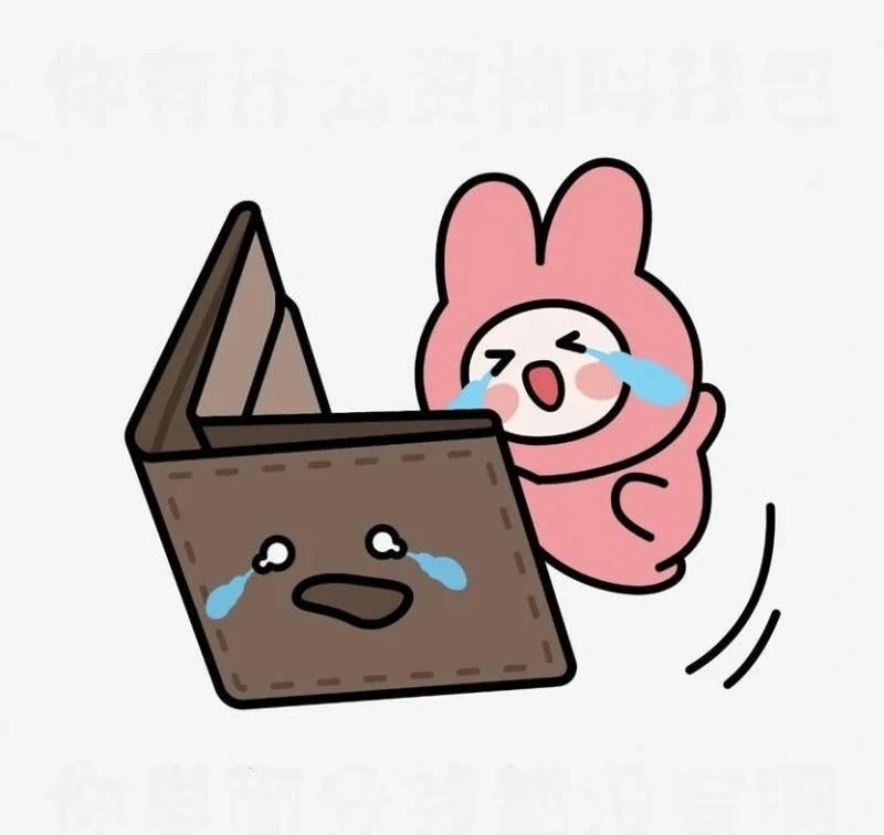 Phản ứng cháy ví bằng ví rỗng meme vui nhộn