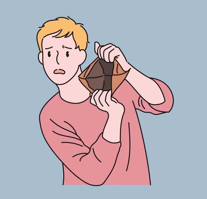 Ví rỗng meme cho hội thoại bạn bè thêm thú vị