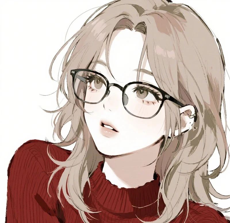 ấn tượng ảnh anime đeo kính với đôi mắt sáng