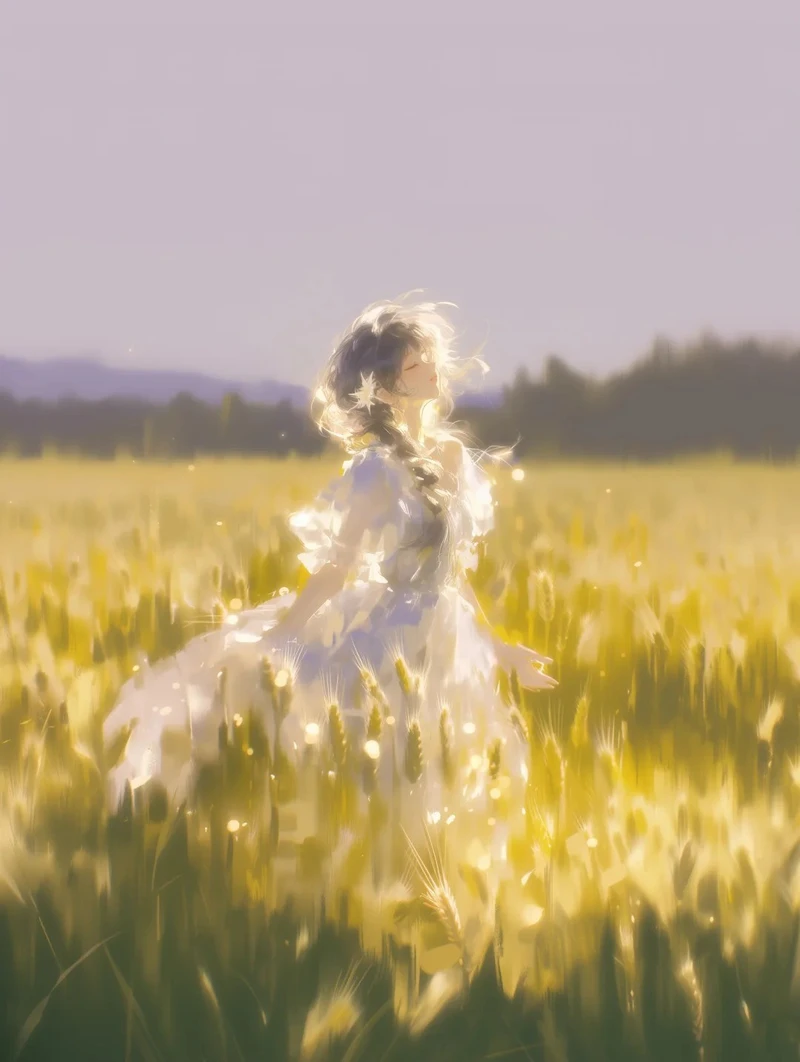 ảnh anime chill lúc hoàng hôn