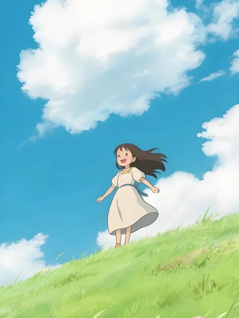 ảnh anime chill ghi lại khoảnh khắc chiều tà