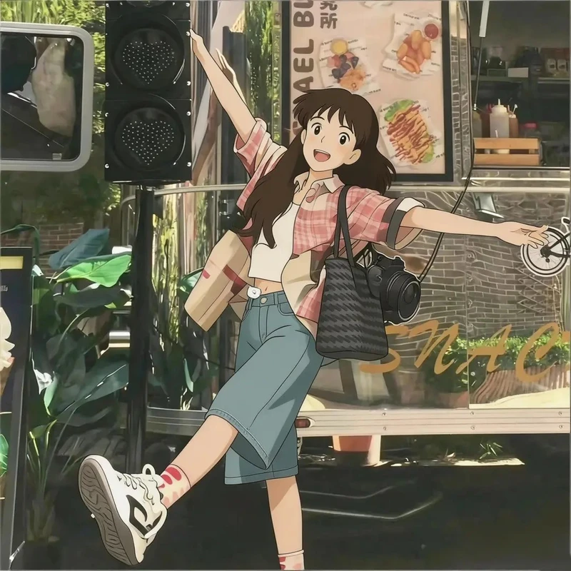 ảnh anime chill tái hiện một ngày mưa cô đơn
