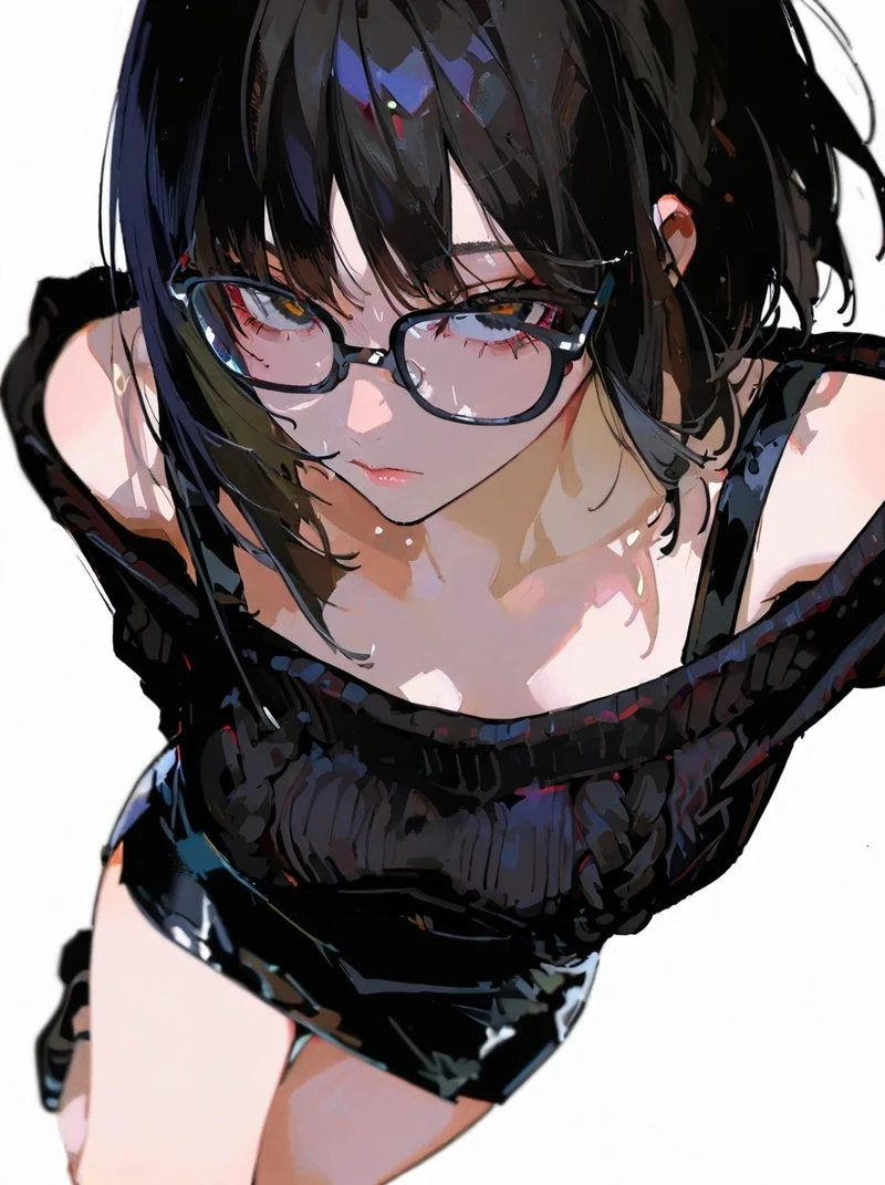 ảnh anime đeo kính nam tóc trắng phong cách cool
