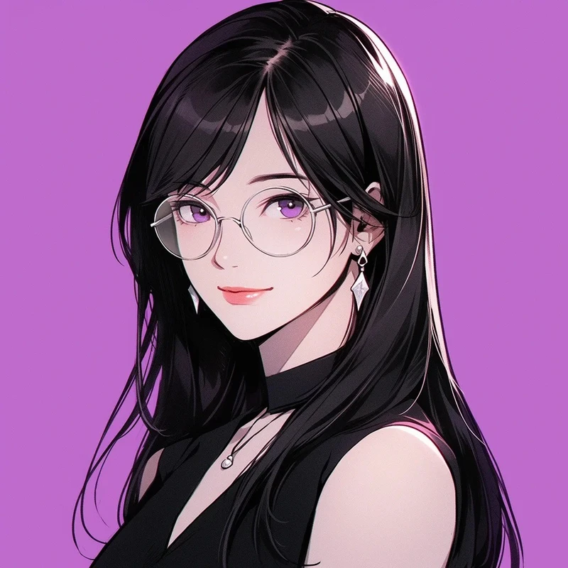 ảnh anime đeo kính phong cách lạnh lùng bí ẩn