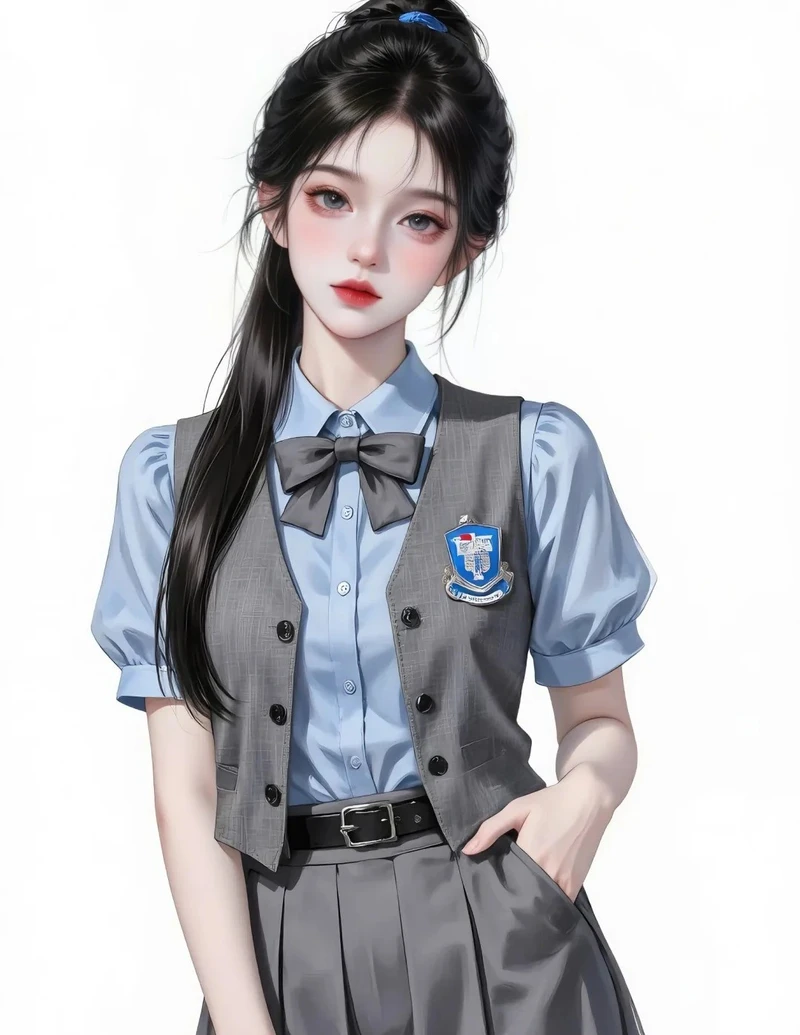 ảnh anime học sinh với đồng phục đẹp