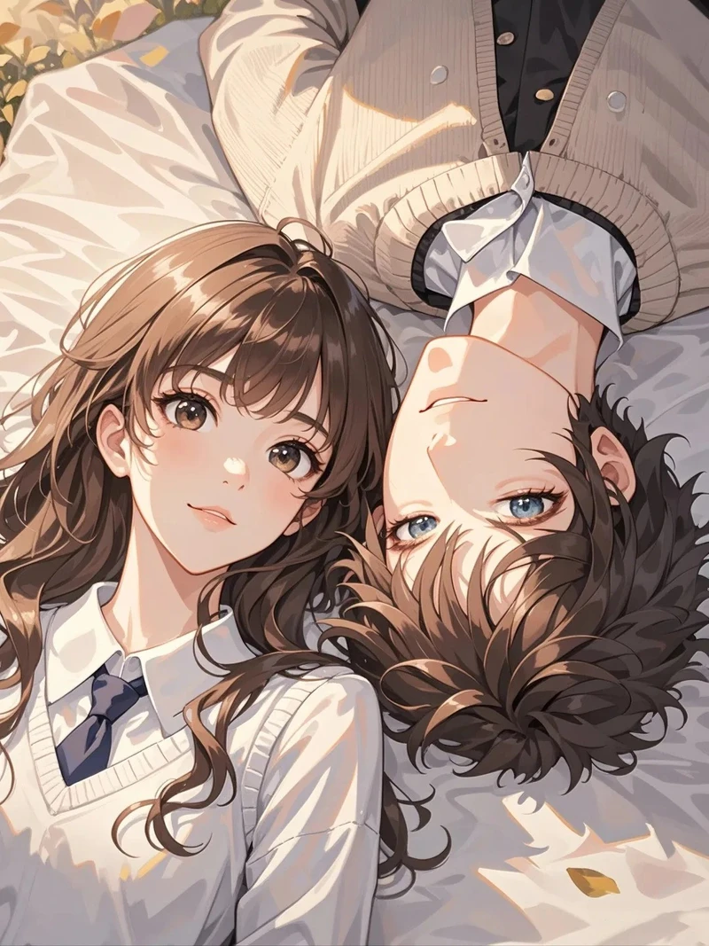 ảnh anime học sinh với đồng phục mùa đông
