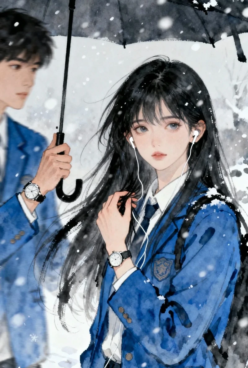 ảnh anime học sinh với nụ cười đáng yêu