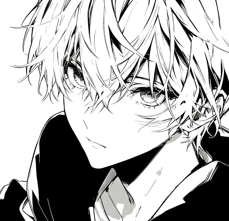 ảnh anime không màu dễ thương dành cho fan anime