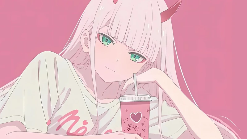 ảnh anime màu hồng chất lượng cao cho máy tính