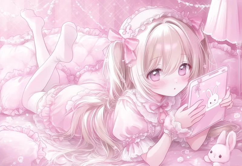 ảnh anime màu hồng cực đẹp cho bộ sưu tập hình nền