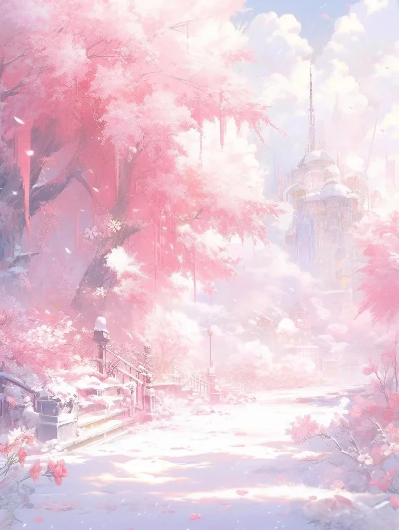 ảnh anime màu hồng phong cách dễ thương dành cho nữ