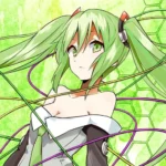 ảnh anime màu xanh lá cây cho điện thoại