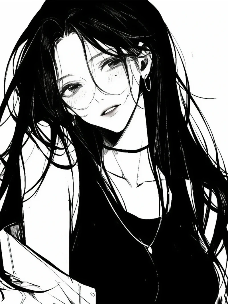 ảnh anime nữ trắng đen nổi bật nhất