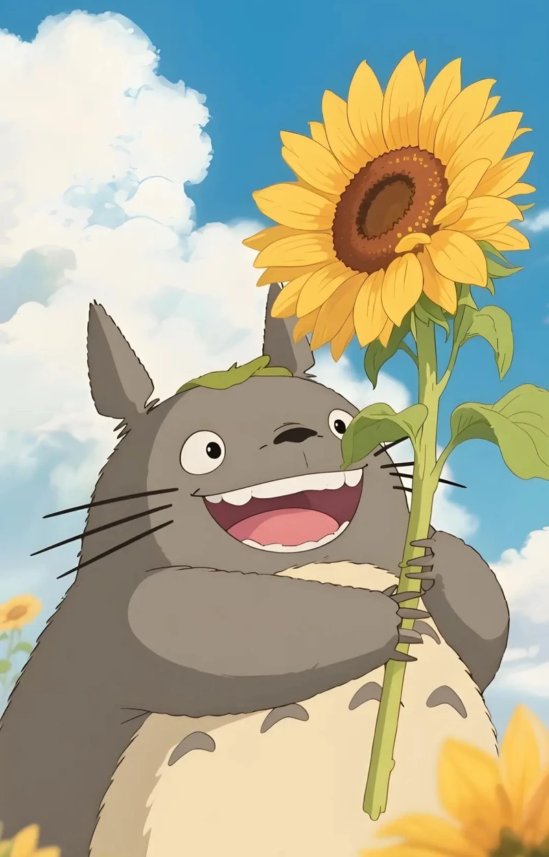 ảnh anime thiếu nữ hoa hướng dương