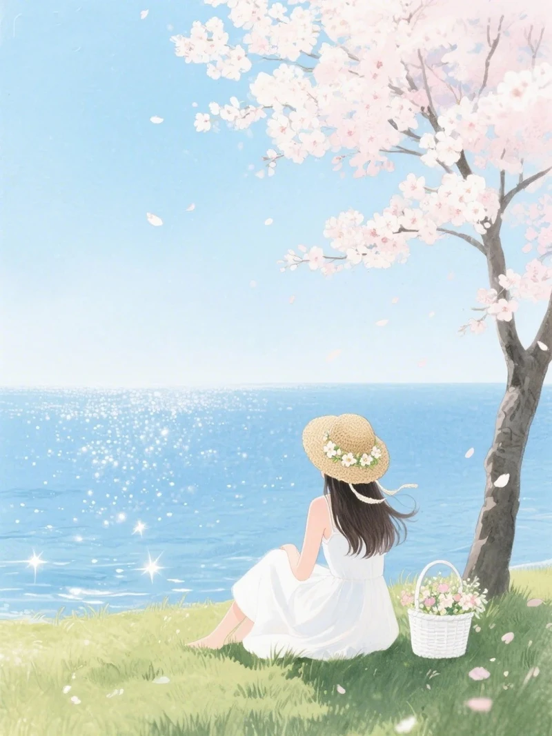 ảnh biển anime cực chill cho người yêu phong cảnh Nhật Bản