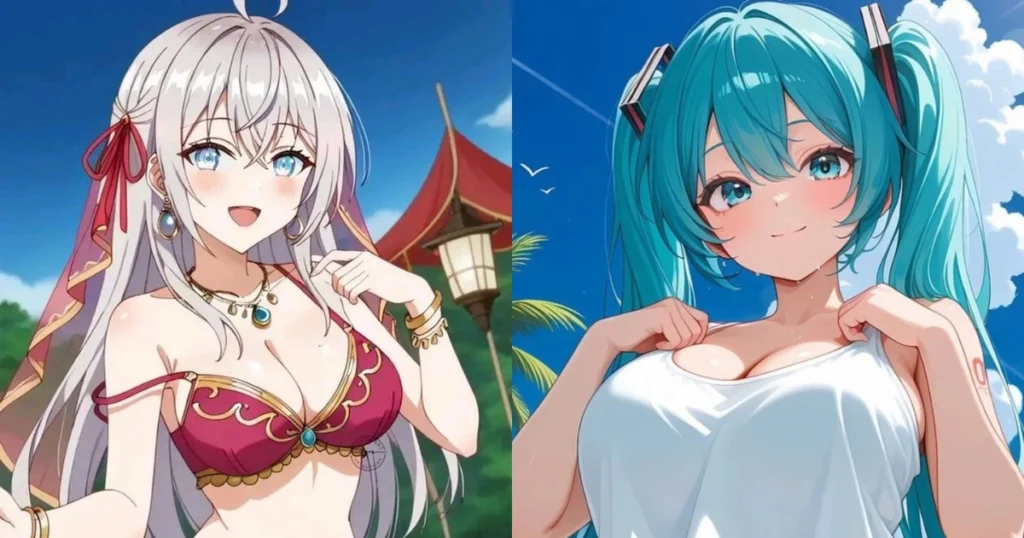 ảnh gái anime mlem thumbnail