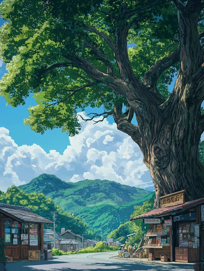 ảnh nền ảnh thiên nhiên anime 4k