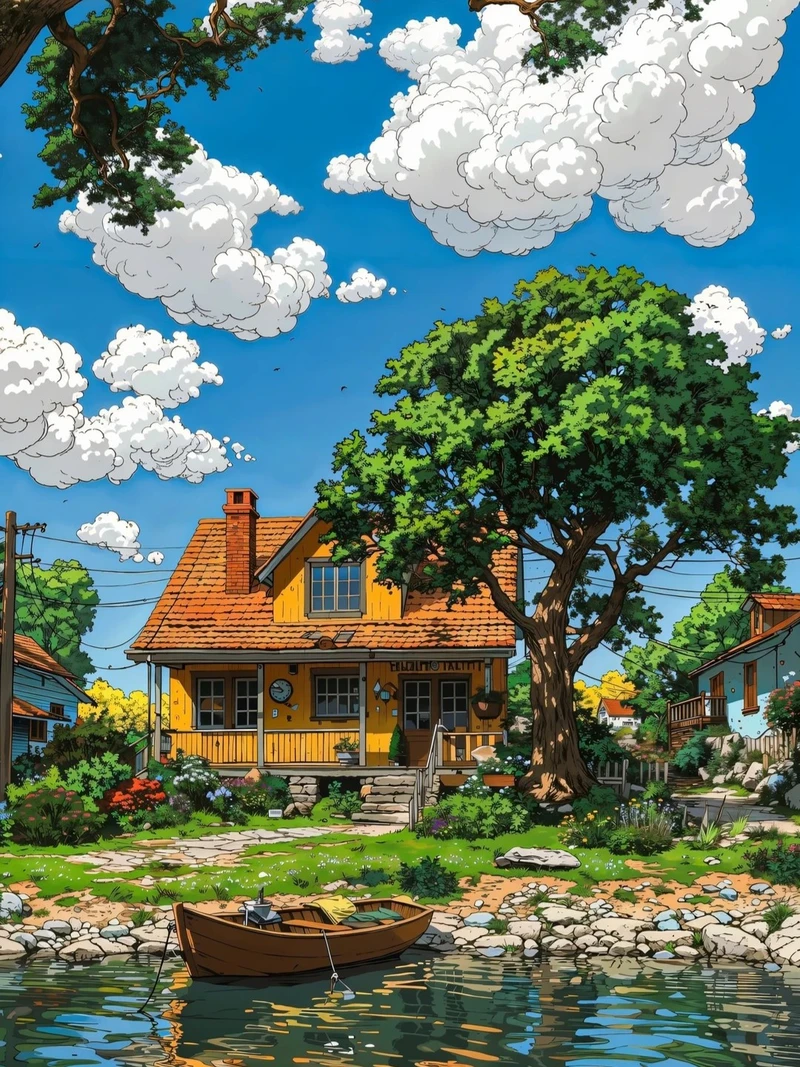 ảnh thiên nhiên anime 4k màu sắc đẹp