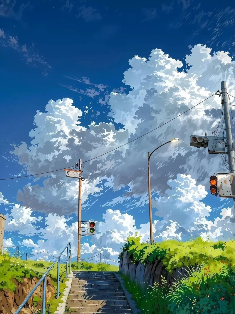 ảnh thiên nhiên anime 4k phong cảnh