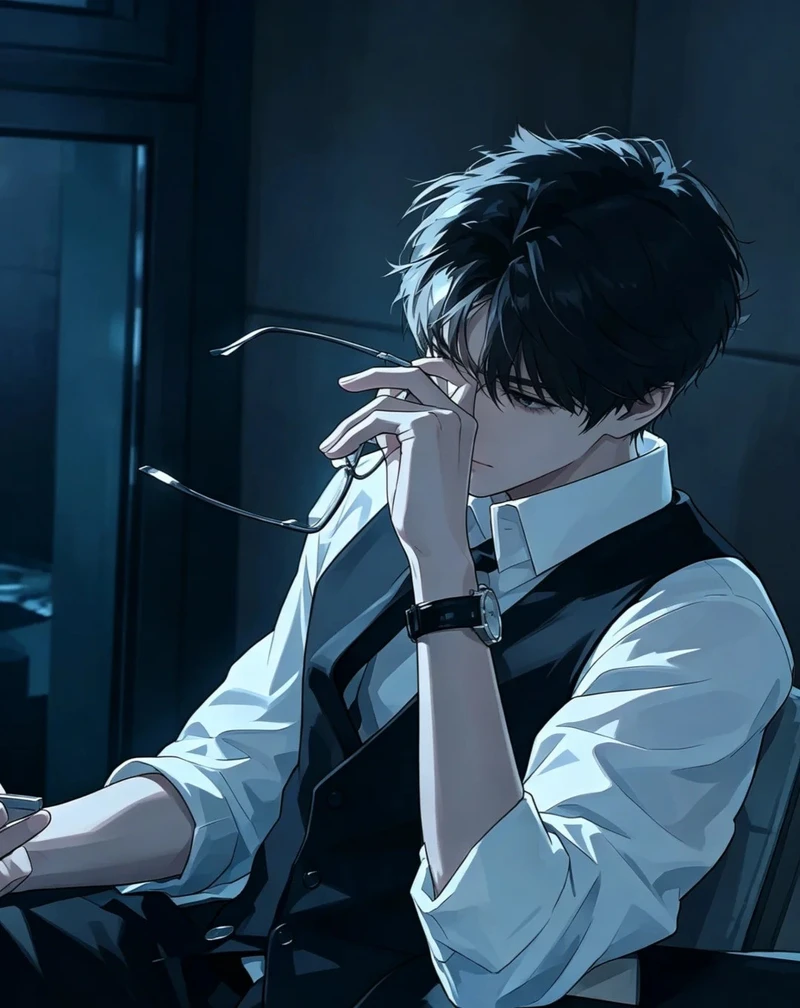 ảnh tổng tài anime phong cách quý ông lịch lãm