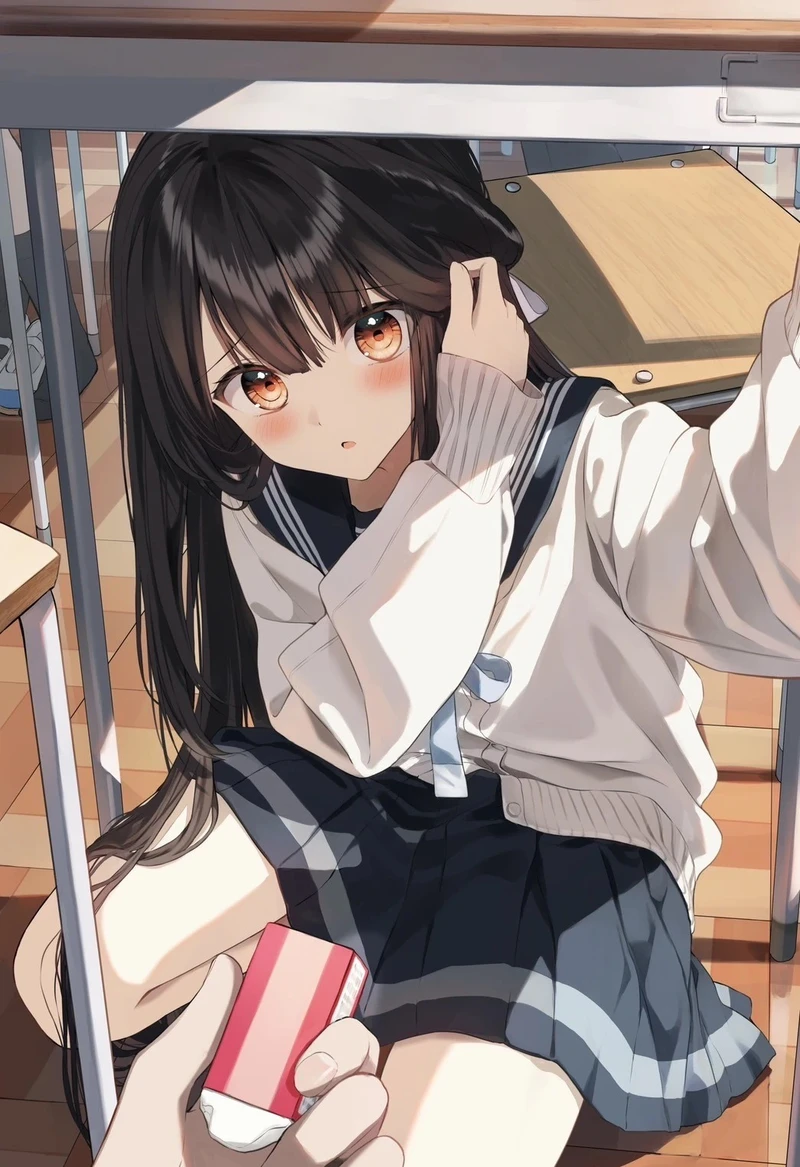 anime học sinh ảnh nghệ thuật