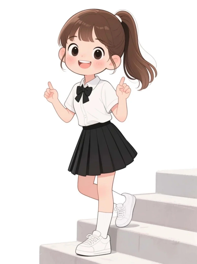 anime nữ học sinh ảnh đáng yêu