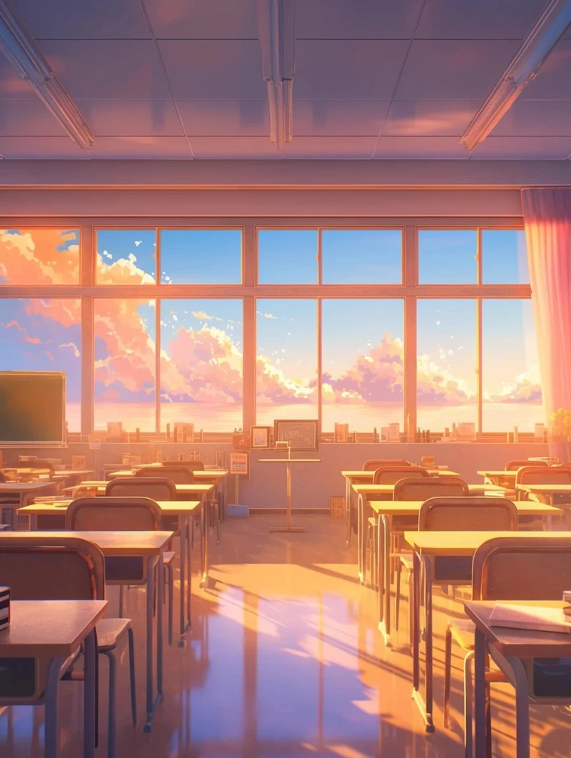 bức ảnh hoàng hôn anime đẹp