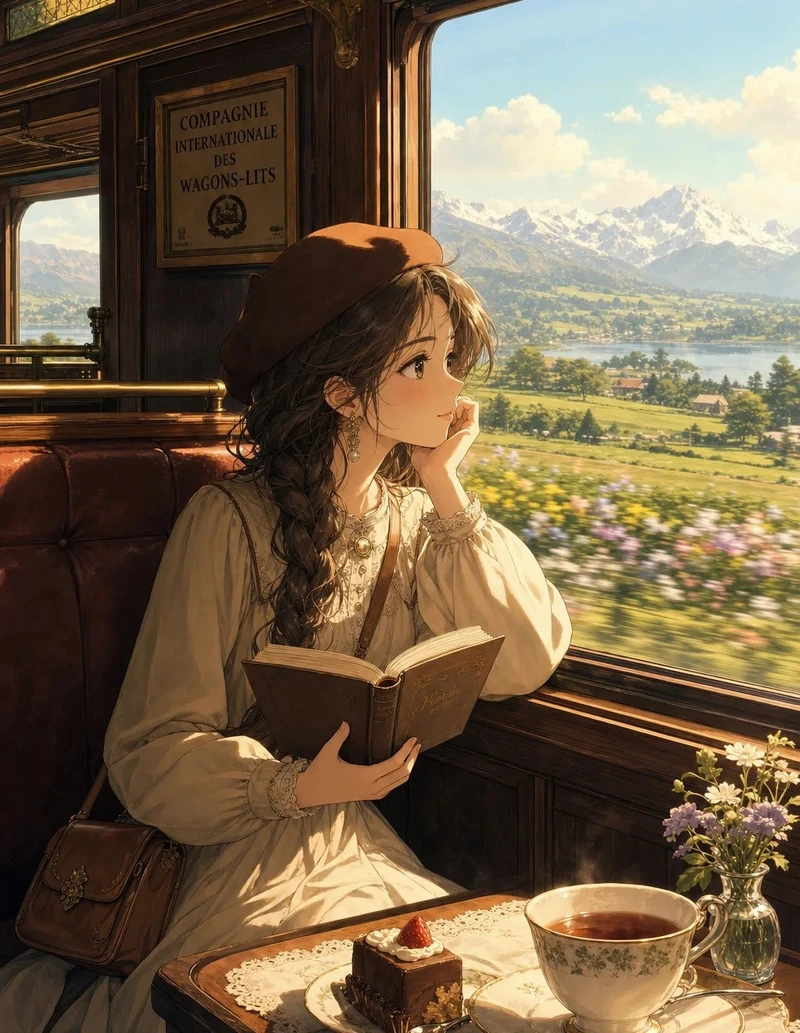 dễ thương ảnh anime chill với nhân vật nữ đáng yêu