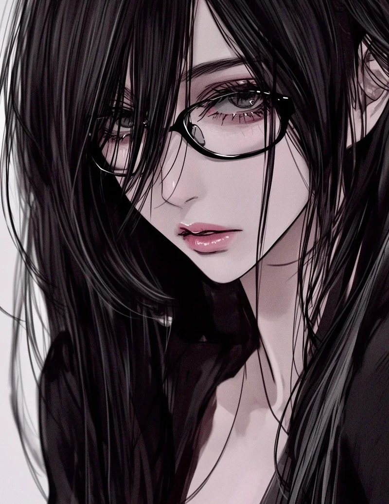 đẹp mắt ảnh anime đeo kính phong cách trẻ trung