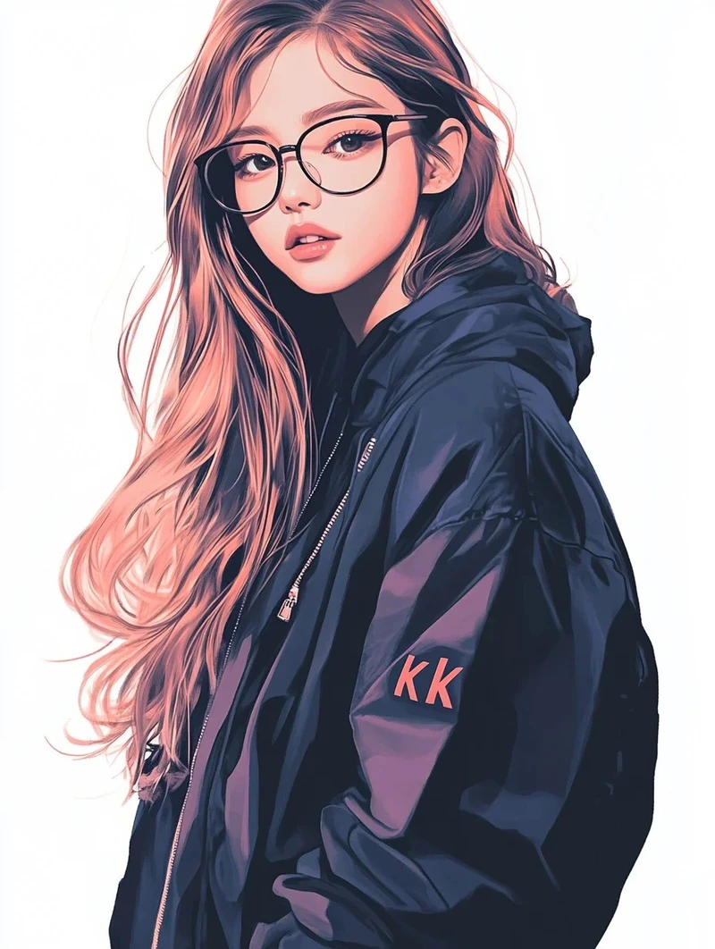độc đáo ảnh anime đeo kính nghệ thuật đẹp mắt