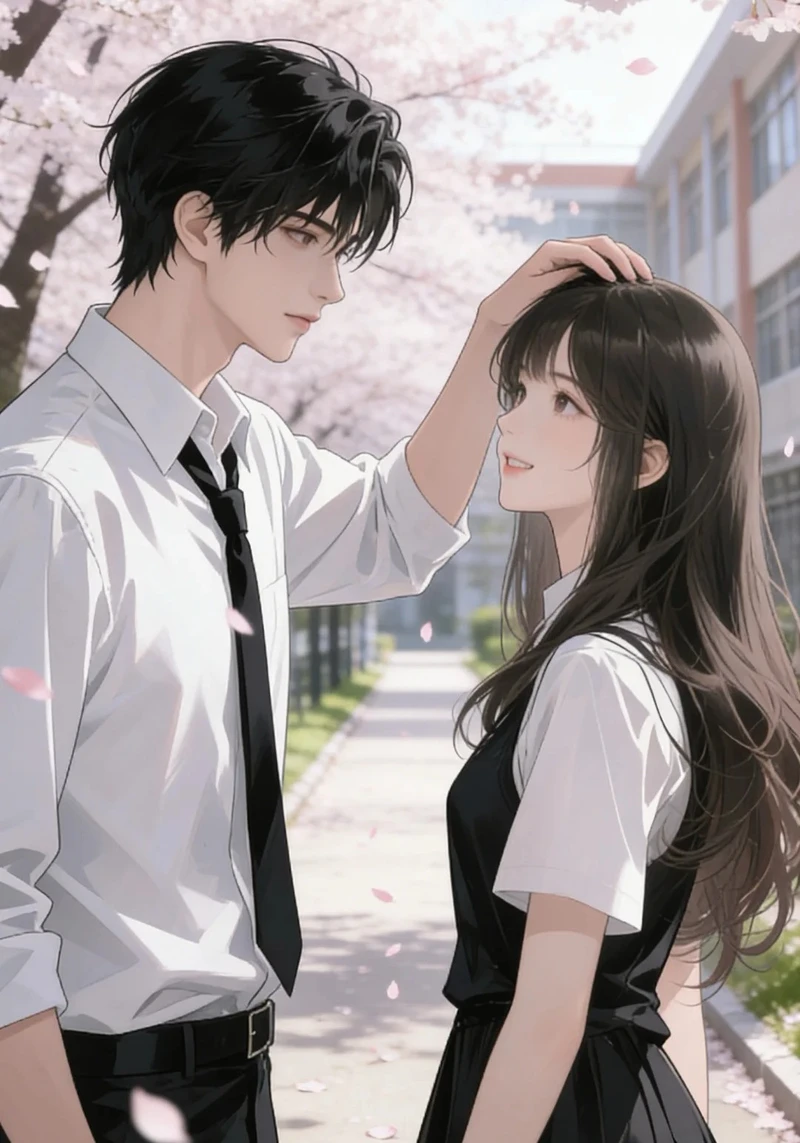 hình ảnh anime học sinh cute