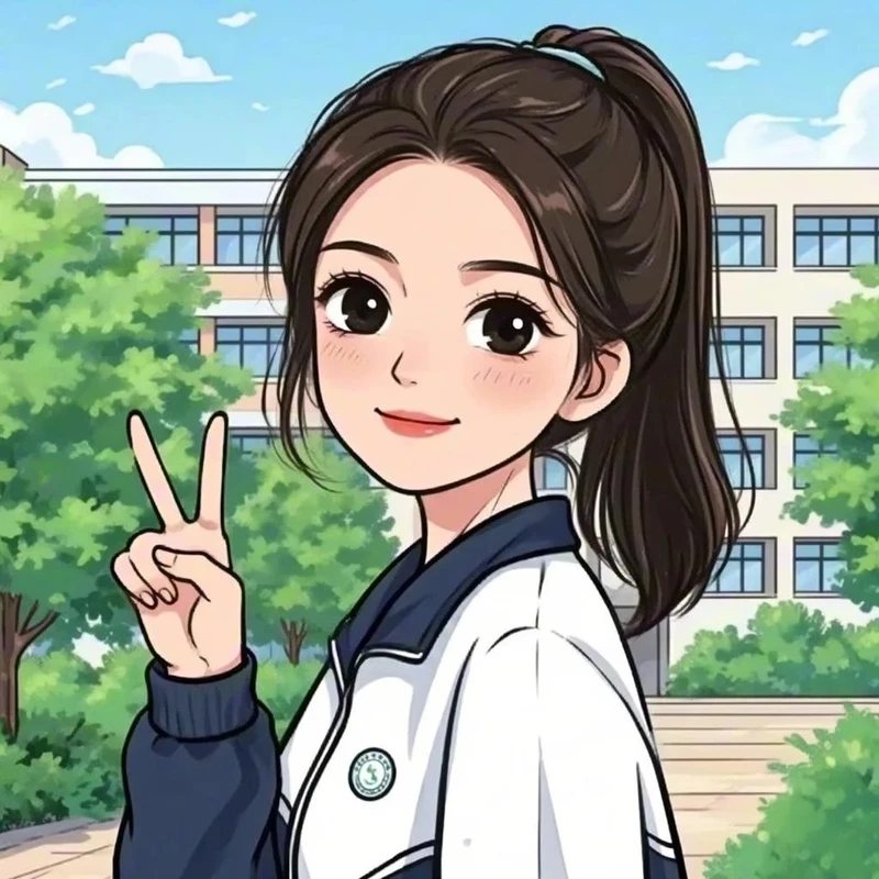 hình ảnh anime nữ học sinh xinh xắn