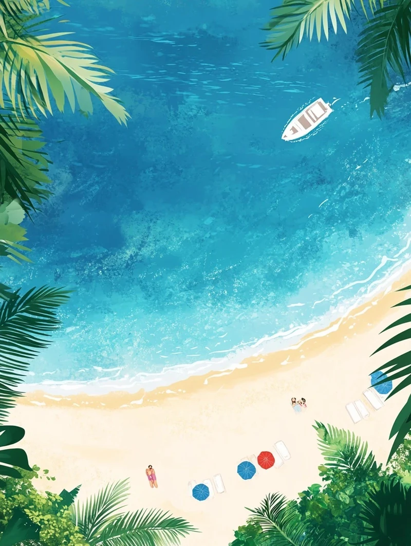 hình ảnh biển anime chill cho điện thoại và máy tính