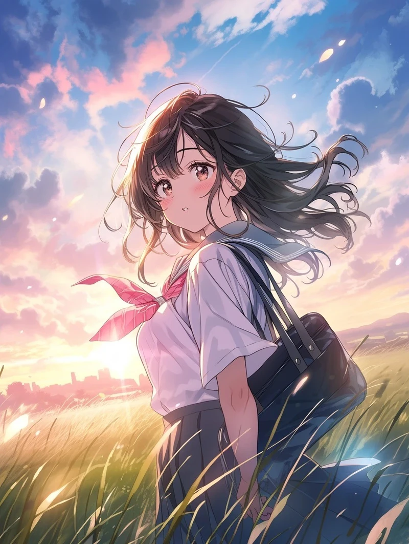 hình nền đẹp ảnh anime học sinh