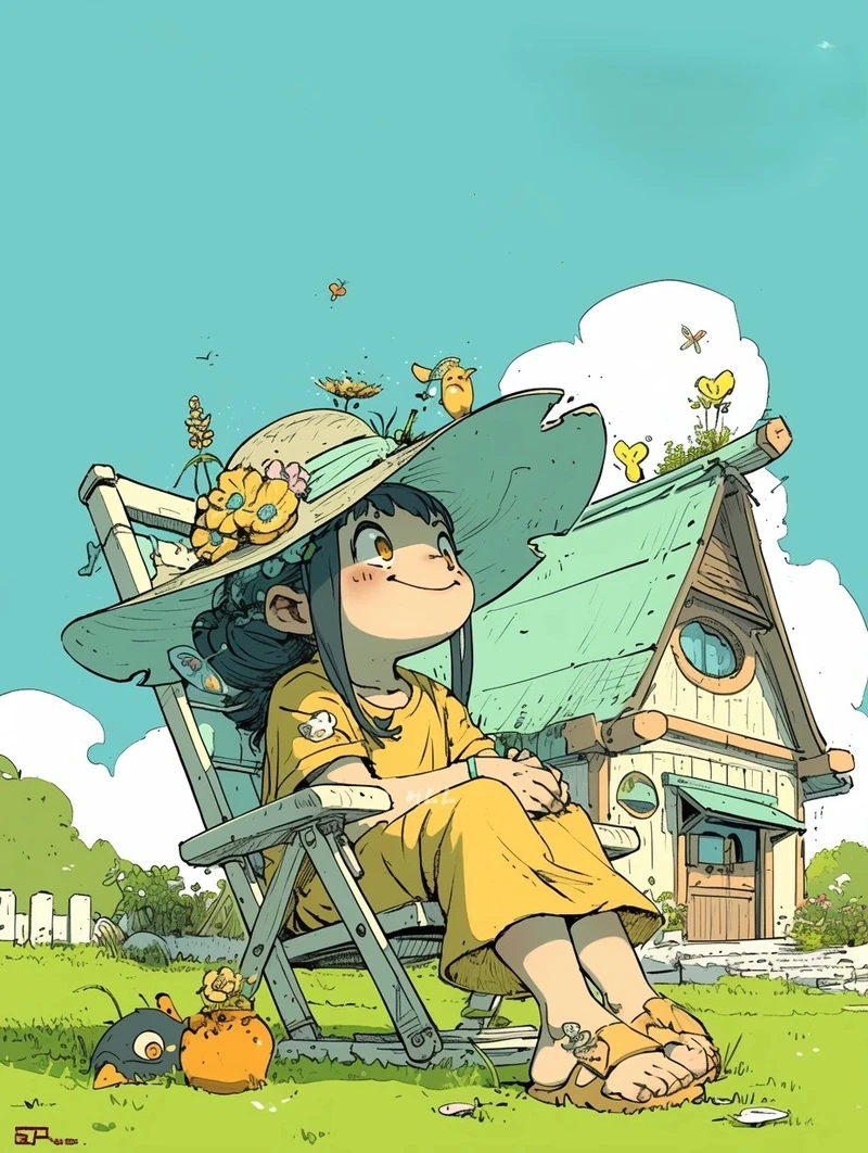 khoảnh khắc đọc sách bên cửa sổ trong ảnh anime chill
