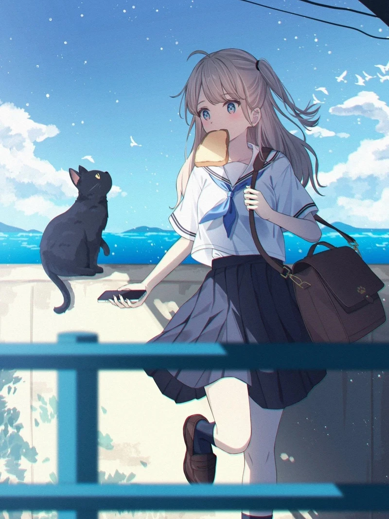 khung cảnh đêm khuya trong ảnh anime chill đẹp
