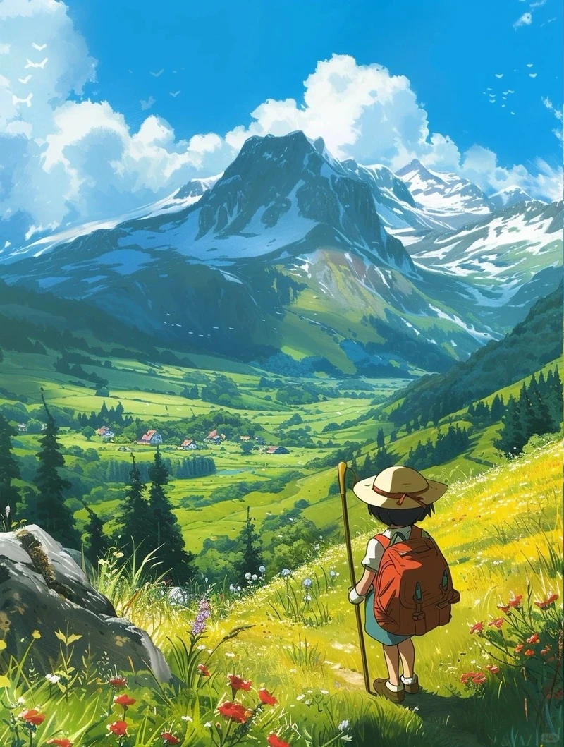 lung linh ảnh thiên nhiên anime 4k