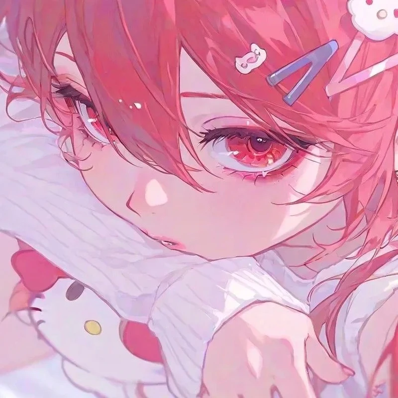 màu hồng ảnh anime làm hình nền máy tính đẹp