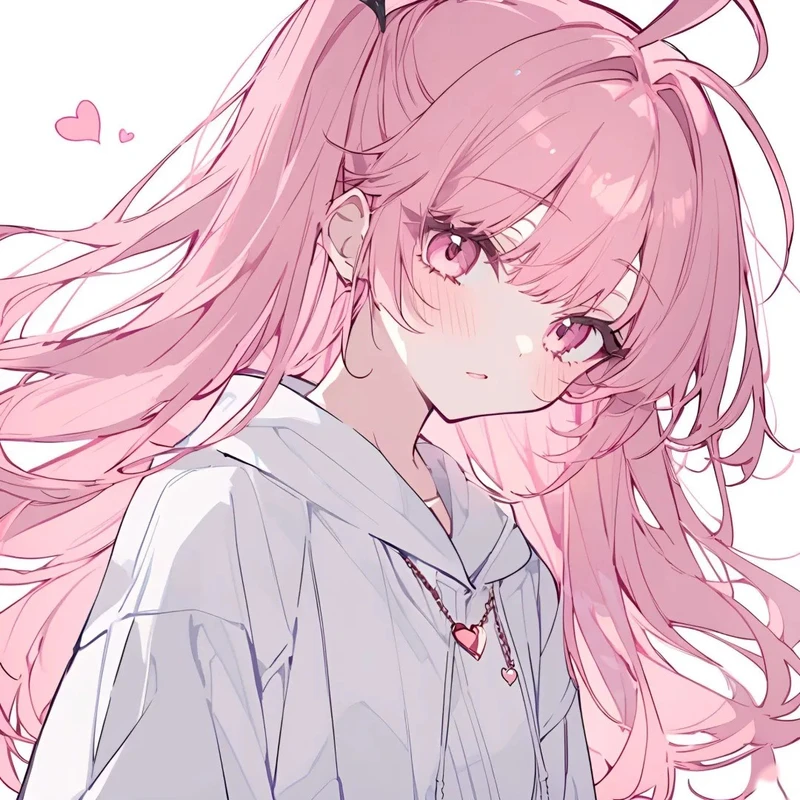 mộng mơ ảnh anime màu hồng dành cho con gái