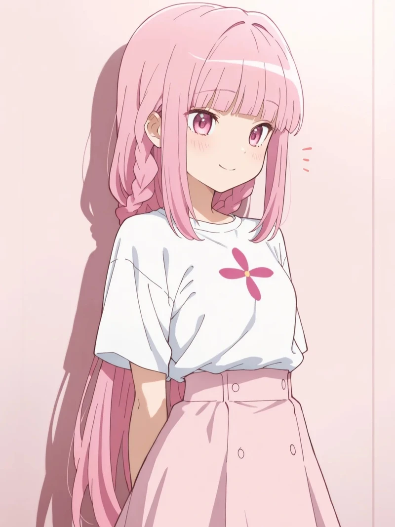ngọt ngào ảnh anime màu hồng theo phong cách anime Nhật