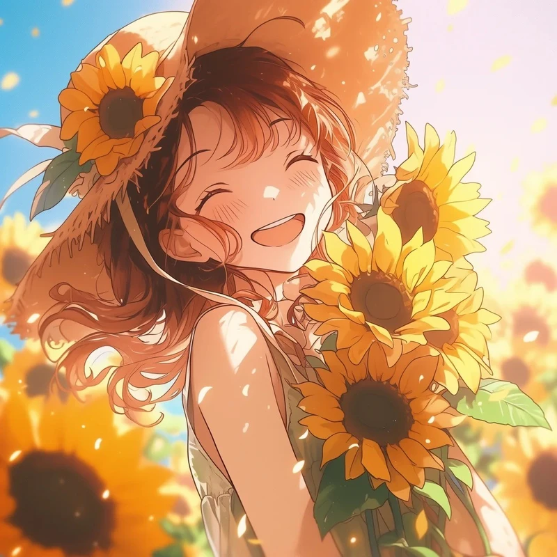 những ảnh anime hoa hướng dương đẹp nhất