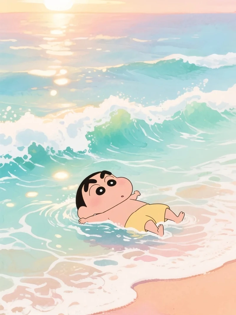 phong cảnh biển anime đẹp như trong những bộ phim