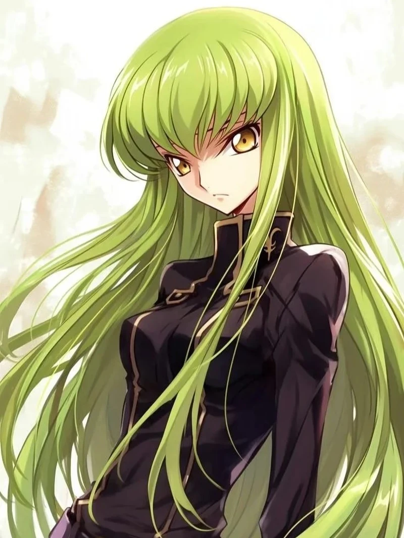 tải ảnh anime màu xanh lá cây miễn phí
