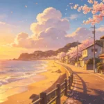 tải ảnh hoàng hôn anime đẹp