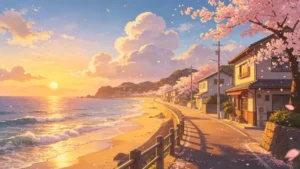 tải ảnh hoàng hôn anime đẹp